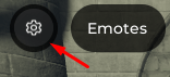 The settings button in Rise To Royalty