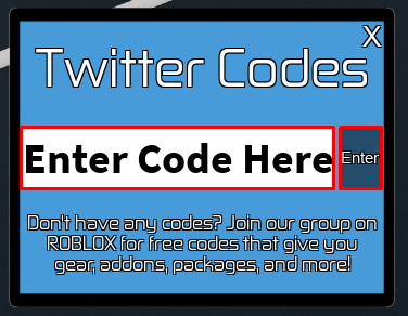 RMod enter code box