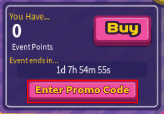 RoBeats! promo code button