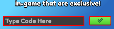 Rotube Live Stream Simulator enter codes box and green tick button