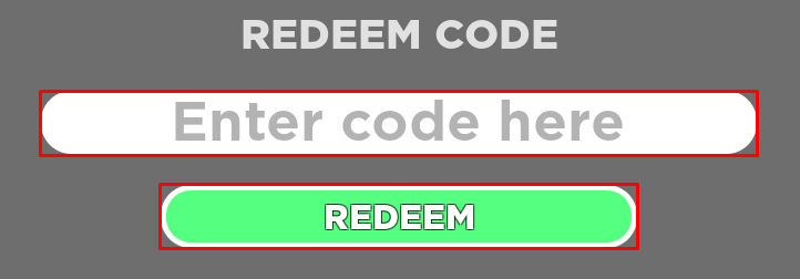 RPG Champions enter codes box