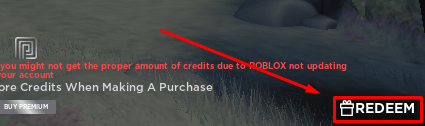 Rush Point redeem button