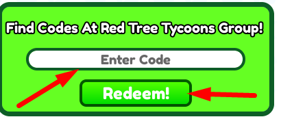 The code redeeming interface in Sandwich Restaurant Tycoon