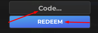 Code box and REDEEM button to redeem codes in School Bus Simulator 23