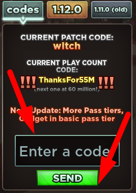 SCP Tower Defense enter codes box