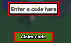 Secret Lucky Blocks enter codes box and claim code button