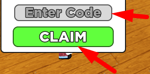 The code redeeming interface in SELL BURGERS TO PROVE MOM WRONG