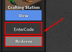 Sheriff enter codes box and redeem code button