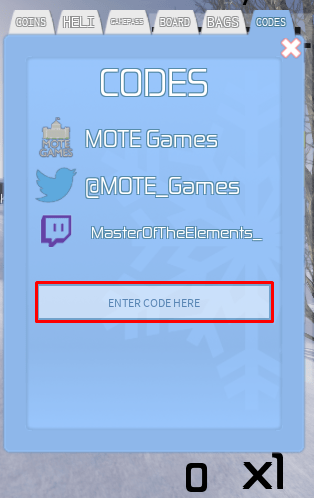 Shred enter code box
