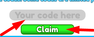 The code redeeming interface in Sixpack Simulator