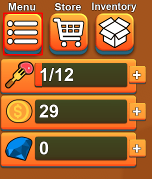 Sizzling Simulator menu button