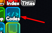 The Codes button in Skibi Tower Defense