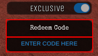 SkibiVerse enter codes box and redeem code button