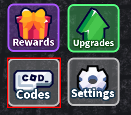 Slap Legends codes button