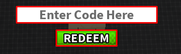 Slap Legends enter codes box