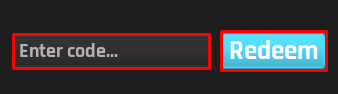 Slime Era: Mining Simulator RPG enter codes box and redeem button