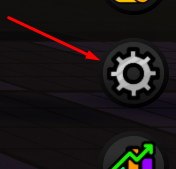 The settings icon in Slime Incremental: Revived