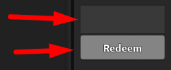The code redeeming interface in Slouse's MM2