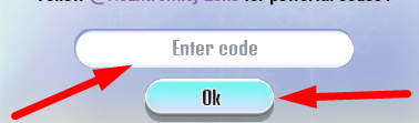 The code redeeming interface in Snowboard Race Simulator