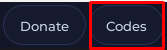 The codes button in Sorcerer Incremental
