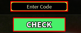 Spear Fishing enter codes box and check button
