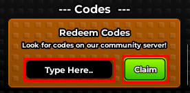 Spin a Form enter codes box and claim button