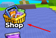 Shop icon in Spin Anime Cards