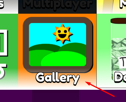 The Gallery button in Sprunki Plus