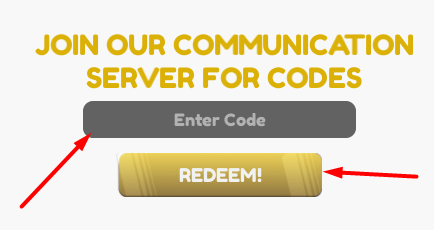 The Enter code box and REDEEM! button in Stay For Fortune!