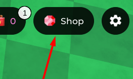 The Shop button in Steal Time Simulator