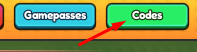 The "Codes" button in Stealing From Brainrots' shop screen