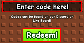 Stick Battles enter code box and redeem button
