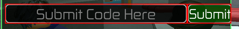 Strafe enter codes box and submit button