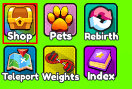 Strong Muscle Simulator shop button