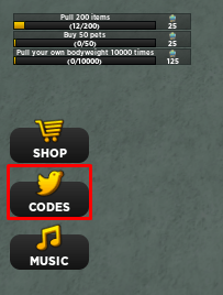Strong Simulator codes button