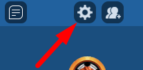 The Settings icon in Super Free Kick