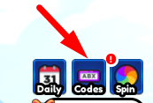 The Codes button in Swimming Simulator
