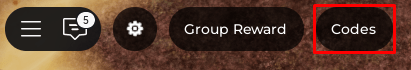 Sword Fantasy codes button