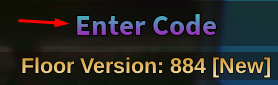 The "Enter Code" box in Swordburst 2