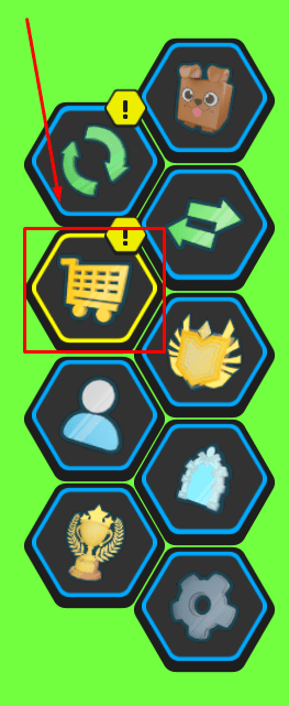 Tapping Legends X shopping cart icon
