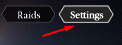 The Settings button in Tensura: Incremental