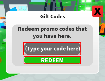 Texting Simulator enter code box