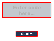 The Adventures of Mansour enter codes box and claim button