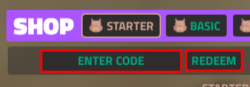 The Apocalypse enter codes box and redeem button