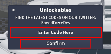 The Flash: Project Speedforce enter codes box