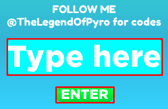 The Floor is Lava enter codes box