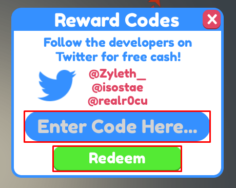 Thief Simulator enter codes box