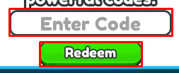 Throw a Basketball enter codes box and redeem button