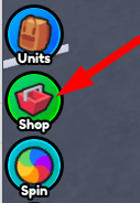 The Shop button in Toilet Tower Defense Modded