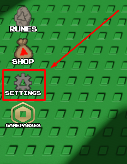 Triangulate settings button